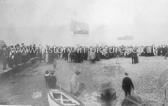 On the Beach, Frinton on Sea, Essex. c.1907